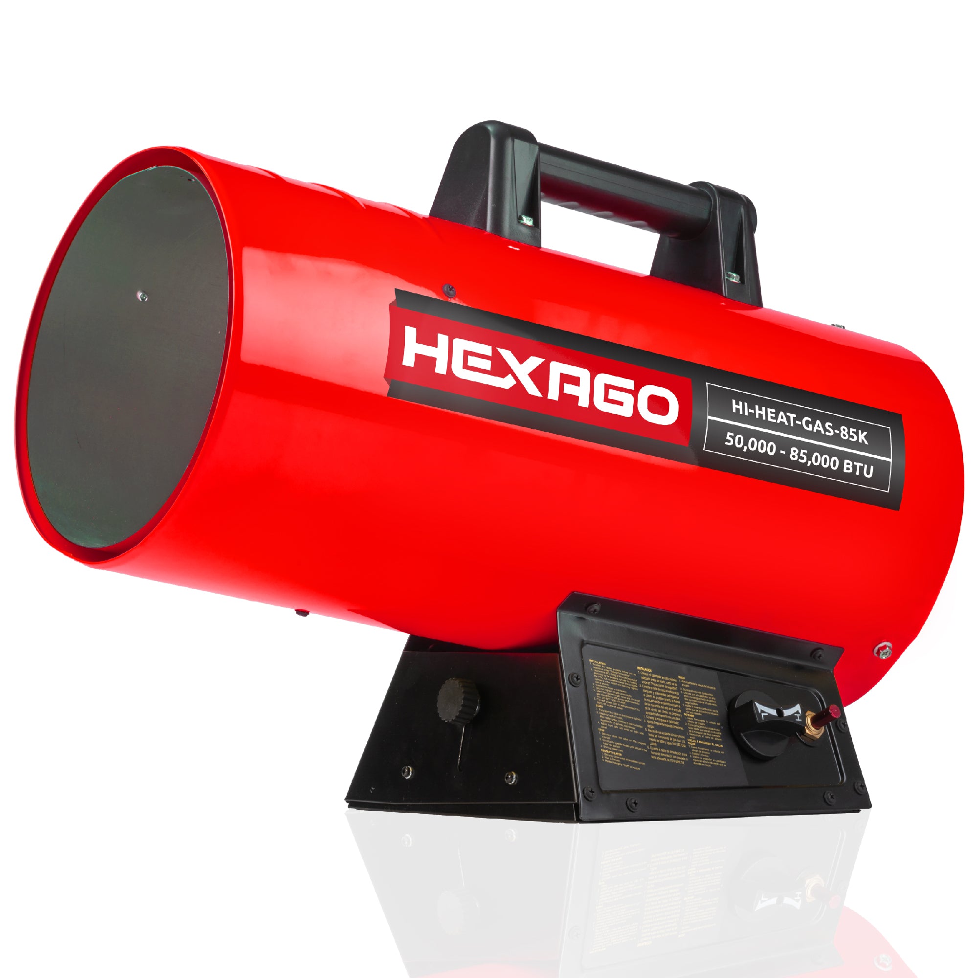 HEXAGO 85,000 BTU Adjustable Portable Liquid Propane Gas Forced Air He