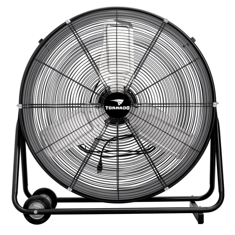 Tornado 30" High Velocity Metal Portable Tilt Blower Drum Fan - 9100 CFM - UL