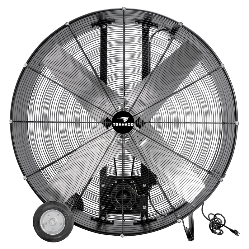 Tornado 48" High Velocity Metal Blower Drum Fan - Belt Drive - 19500 CFM - ETL