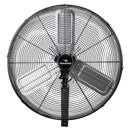 Tornado - 24 Inch Pro Series High Velocity Oscillating Wall Mount Fan – For Commercial, Industrial Use - 3 Speed - 7600 CFM - 1/4 HP - 6.6 FT Cord - UL Safety Listed