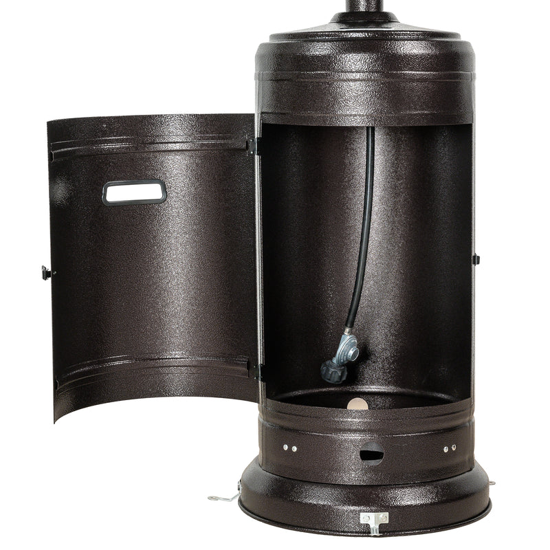 Tofino 42,000 BTU Propane Gas Patio Heater with Table and Side Door