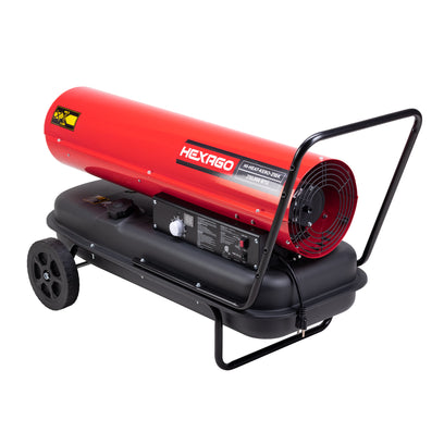 HEXAGO 210,000 BTU Industrial Kerosene Diesel Forced Air Heater, Thermostat , CSA Listed, RED