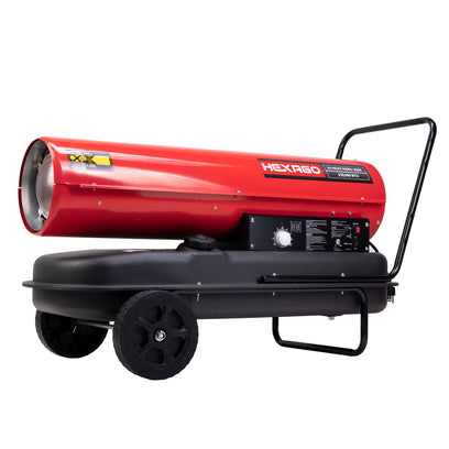 HEXAGO 210,000 BTU Industrial Kerosene Diesel Forced Air Heater, Thermostat , CSA Listed, RED