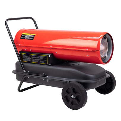 HEXAGO 125,000 BTU Industrial Kerosene Diesel Forced Air Heater, Thermostat , CSA Listed, RED