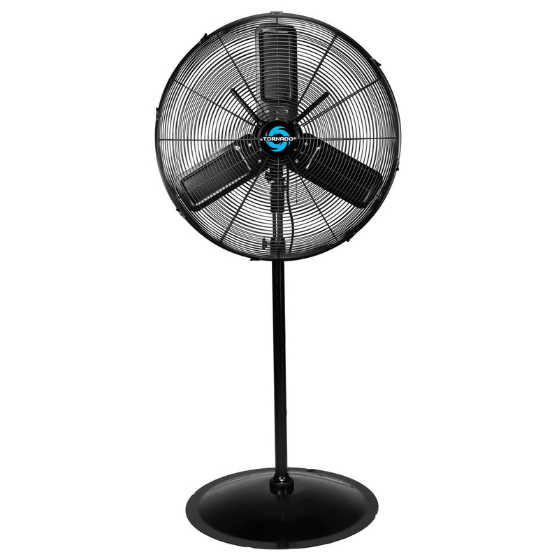 Tornado 30" Outdoor Rated IPX4 Water Resistant Metal Oscillating Pedestal Fan - 8850 CFM – UL