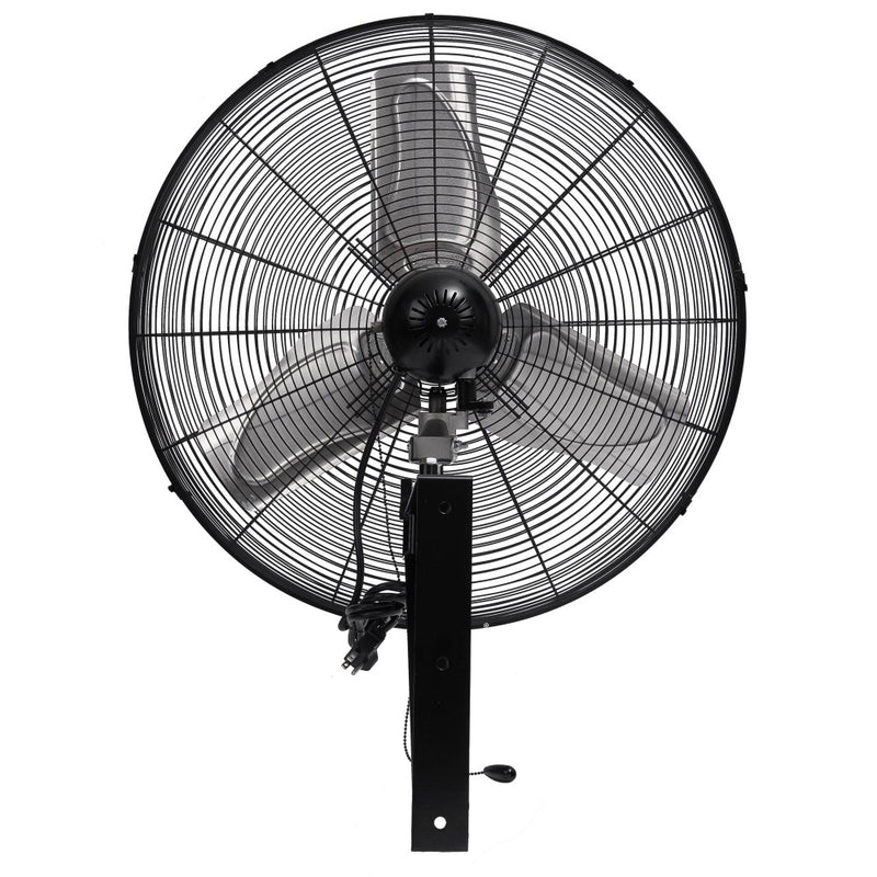 Tornado - 24 Inch Pro Series High Velocity Oscillating Wall Mount Fan – For Commercial, Industrial Use - 3 Speed - 7600 CFM - 1/4 HP - 6.6 FT Cord - UL Safety Listed