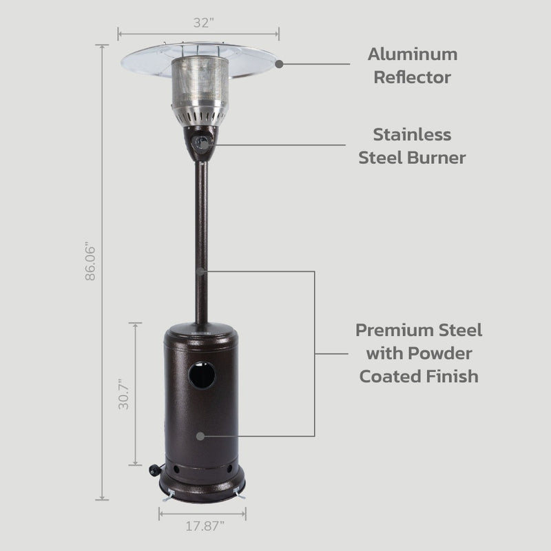 Mojave 50,000 BTU Premium Propane Gas Patio Heater