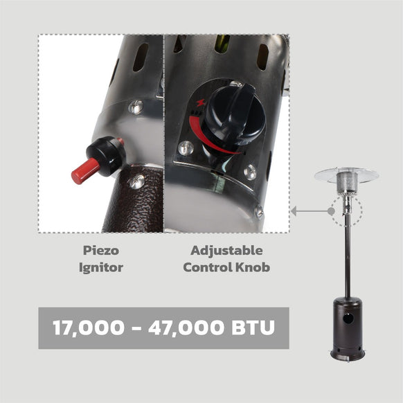 Big Sur 47,000 BTU Traditional Propane Gas Patio Heater