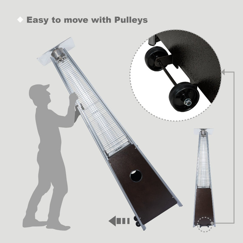 Malibu 40,000 BTU Premium Pyramid Propane Gas Patio Heater